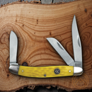 Cattleman's Cutlery Pocket Knife 3Cr13 Steel Blades Delrin / Stainless Handle