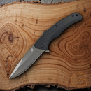 Cattleman's Sidewinder Folding Knife 3.5" 8Cr13MoV Steel Blade Black G10 Handle