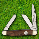 Colonel Coon Stockman Pocket Knife Stainless Steel Blade Walnut Handle