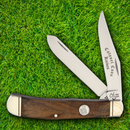 Colonel Coon Trapper Pocket Knife Stainless Steel Blade Walnut Handle
