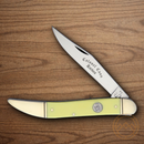 Colonel Coon Large Toothpick Folding Knife Stainless Steel Blade Yellow Smooth Synthetic Handle
