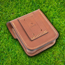 Casstrom Possibles Pouch Thick Vegetable-Tanned Leather Press-Stud Fastener 1545