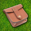 Casstrom Possibles Pouch Thick Vegetable-Tanned Leather Press-Stud Fastener 1545