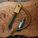 Casstrom Fire striker Army Steel Oak Handle Reindeer-Leather Lanyard All-Weather