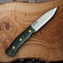 Casstrom No.10 Swedish Forest Fixed Knife 4" K720 Tool Steel Blade Green Canvas Micarta Handle