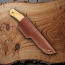 Casstrom No 10 Forest Fixed Knife 3.88" K720 Steel Full Blade Curly Birch Handle