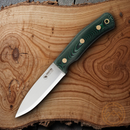 Casstrom No.10 SFK Fixed Knife 4" 14C28N Steel Blade Green Canvas Micarta Handle