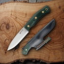Casstrom No.10 SFK Fixed Knife 4" 14C28N Steel Blade Green Canvas Micarta Handle