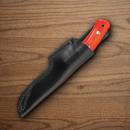 Casstrom No 10 Fixed Knife 3.88" 14C28N Steel Full Tang Blade Orange G10 Handle