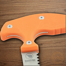 Casstrom No 11 Fixed Knife 4.25" Stainless Steel Replaceable Blade Orange G10 Handle