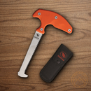 Casstrom No 11 Fixed Knife 4.25" Stainless Steel Replaceable Blade Orange G10 Handle