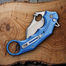 Civivi Incisor II Folding Knife 2" Nitro-V Steel Blade Blue Aluminum Handle