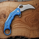 Civivi Incisor II Folding Knife 2" Nitro-V Steel Blade Blue Aluminum Handle