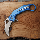 Civivi Incisor II Folding Knife 2" Nitro-V Steel Blade Blue Aluminum Handle