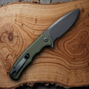 Civivi Mini Praxis Liner Folding Knife 3" D2 Tool Steel Blade Green G10 Handle