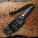 Civivi Tamashii Fixed Knife 4.13" D2 Tool Steel Blade Black Canvas Micarta Handle