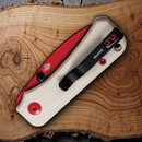 Civivi Baby Banter Linerlock Folding Knife 2.25" Nitro-V Steel Blade Ivory G10 Handle