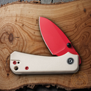 Civivi Baby Banter Linerlock Folding Knife 2.25" Nitro-V Steel Blade Ivory G10 Handle