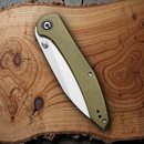 Civivi Hadros Folding Knife 3.25" 10Cr15CoMoV Steel Blade Olive Micarta Handle