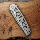 Civivi Perf Framelock Folding Knife 3.13" Nitro V Steel Blade Stainless Handle