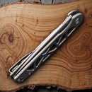 Civivi Perf Framelock Folding Knife 3.13" Nitro V Steel Blade Stainless Handle