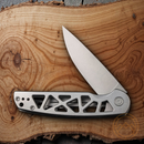 Civivi Perf Framelock Folding Knife 3.13" Nitro V Steel Blade Stainless Handle