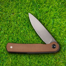 Civivi Stylum Folding Knife 3" 10Cr15CoMoV Steel Blade Brown Micarta Handle