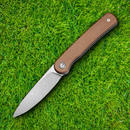 Civivi Stylum Folding Knife 3" 10Cr15CoMoV Steel Blade Brown Micarta Handle