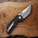 Civivi Thug 2 Linerlock Folding Knife 2.75" Nitro-V Steel Blade Black G10 Handle