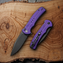 Civivi Cogent Folding Knife 3.5" 14C28N Sandvik Steel Blade Purple G10 Handle