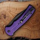 Civivi Cogent Folding Knife 3.5" 14C28N Sandvik Steel Blade Purple G10 Handle