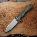 Civivi Cogent Folding Knife 3.5" 14C28N Sandvik Steel Blade Green Micarta Handle