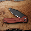 Civivi Cogent Folding Knife 3.5" 14C28N Sandvik Steel Blade Burgundy G10 Handle