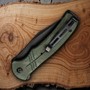 Civivi Cogent Folding Knife 3.5" 14C28N Sandvik Steel Blade Green Micarta Handle