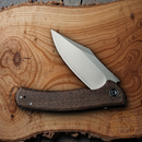 Civivi Sinisys Folding Knife 3.70" 14C28N Steel Blade Micarta/Stainless Handle