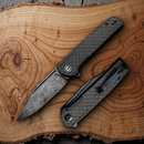 Civivi Cachet Folding Knife 3.50" Damascus Steel Blade Stainless/Micarta Handle