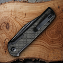 Civivi Cachet Folding Knife 3.50" Damascus Steel Blade Stainless/Micarta Handle