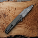 Civivi Cachet Folding Knife 3.50" Damascus Steel Blade Stainless/Micarta Handle