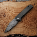 Civivi Cachet Folding Knife 3.50" Damascus Steel Blade Stainless/Micarta Handle