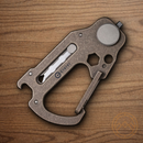 Civivi Polymorph Carabiner Keychain Titanium Multi Tool Bronze Utility Blades