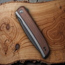 Civivi Savant Folding Knife 3.5" Sandvik 14C28N Steel Blade Stainless-Wood Inlay