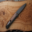 Civivi Savant Folding Knife 3.5" Sandvik 14C28N Steel Blade Stainless-Wood Inlay