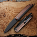 Civivi Savant Folding Knife 3.5" Sandvik 14C28N Steel Blade Stainless-Wood Inlay