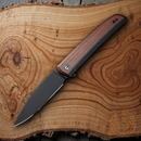 Civivi Savant Folding Knife 3.5" Sandvik 14C28N Steel Blade Stainless-Wood Inlay