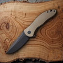 Civivi Synergy 3 Folding Knife 3.25" Nitro-V Steel Blade Tan G10 Handle