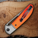 Civivi Trailblazer Folding Knife 3" 14C28N Sandvik Steel Blade Orange G10 Handle