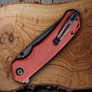 Civivi Brazen Linerlock Folding Knife 3.5" D2 Tool Steel Blade Burgundy G10 Handle