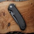 Civivi Brazen Linerlock Folding Knife 3.46" Damascus Steel Blade Micarta Handle