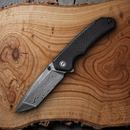 Civivi Brazen Linerlock Folding Knife 3.46" Damascus Steel Blade Micarta Handle