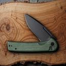 Civivi Conspirator Folding Knife 3.5" Nitro V Steel Blade Green Micarta Handle
